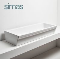 Товар: Раковина SIMAS SPECIALI накладная эмалированная с 4 сторон без отверстий цвет белый арт-S77 - фото 2 Раковина SIMAS SPECIALI накладная эмалированная с 4 сторон без отверстий цвет белый арт-S77 — фото 2, Раковины накладные