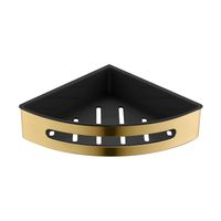 Полка угловая Timo Luiro 18577/17 золото матовое — фото 1, Полки для ванной и душа