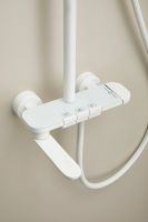 Товар: Душевая система с тропическим душем и смесителем BELZ, клавишный переключатель, белый, арт-B25713-8 - фото 9 Душевая система с тропическим душем и смесителем BELZ, клавишный переключатель, белый, арт-B25713-8 — фото 9, Душевые стойки