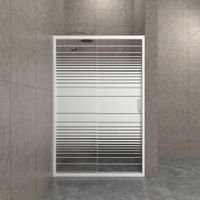 Дверь Слайд 120 сдвижная, Полосы (1 место) (1) арт-Щ0000064613 — фото 4, Раздвижные душевые двери