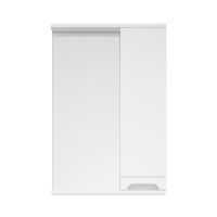 шкаф-зеркало Омега 50 белый MFR80006WT — фото 1, Зеркальные шкафы в ванную