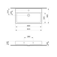 Тумба с раковиной ORKA Malta 80 подвесная, антрацит матовый арт-5001476 — фото 3, Тумбы с раковиной