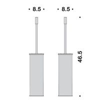 Ершик COLOMBO DESIGN PLUS W4961.GM напольный цвет графит матовый W4961.OM — фото 2, Ершики для унитаза
