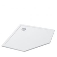 Поддон "Калифорния 90х90" пятиугольный, литьев.мрамор, бел. 1A714836CA010 — фото 2, Душевые поддоны