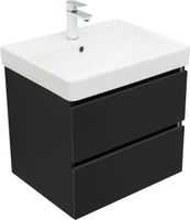 Товар: Тумба с раковиной Aquanet Вега 2.0 60 2 ящ. цв.черный (раковина Flat) 00344764 - фото 6 Тумба с раковиной Aquanet Вега 2.0 60 2 ящ. цв.черный (раковина Flat) 00344764 — фото 6, Тумбы с раковиной