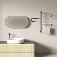 Полотенцесушитель электрический Vincea 44х80, черный, таймер арт-VTD-1R2CBE — фото 3, Электрические полотенцесушители