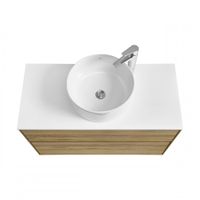 Столешница ЛИБЕРТИ 100. белый глянец 1A281103LY010 — фото 6, Столешницы под раковину