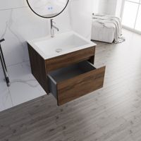 База под раковину Chiara 600 подвесная, 1 выкатной ящик soft-close, C.Oak арт-VMC-2C600CO — фото 6, Тумбы под раковину