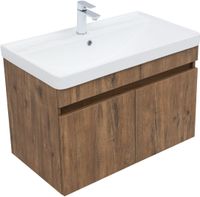 Тумба с раковиной Aquanet Оптима 80 цв. дуб рустикальный 00345359 — фото 5, Тумбы с раковиной