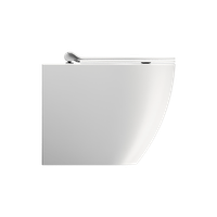 унитаз приставной PURA безободковый с водоворотной системой смыва Swirlflush фаянсовый белый матовый арт-881009 — фото 2, Приставные унитазы