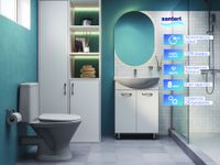 Умывальник мебельный "Грация" 60 см. с отв., 1 сорт SANTERI арт-131203S0011B0 — фото 7, Раковины встраиваемые сверху