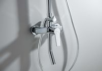 AQ2740CR ЛУГАНО душевая система (смеситель для ванны) 255 мм, хром — фото 9, Душевые стойки