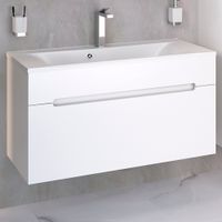 Тумба подвесная OLIVIA 100 /1 ящ/ AQUA DE MARCO 2100COLI/H — фото 1, Тумбы под раковину