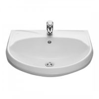 Умывальник "Вест" 57,5 см. с отв., с переливом (хром. кольцо) 1 сорт SANTERI 131118S0011B0 — фото 5, Раковины напольные