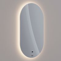 Зеркало Lemark OLSA 55х100 см овальное с интерьерной подсветкой, с подогревом арт-LM55Z-O — фото 1, Зеркала в ванную комнату
