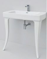 Раковина Artceram Jazz на ножки с одним отверстием цвет белый JZL001 01 00 — фото 1, Раковины напольные