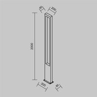 Садово-парковый светильник Outdoor O425FL-L25GF — фото 3, Уличное освещение
