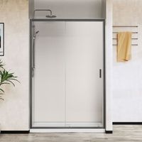 Душевая дверь City , 1400, вороненая сталь, стекло прозрачное арт-VDS-5CT140CLGM — фото 3, Раздвижные душевые двери