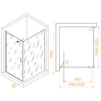 Душевой уголок RGW SV-145B (SV-05B + Z-050-2B) 1000x1200 703214502-14 — фото 4, Душевые уголки