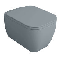 Унитаз SIMAS HENGES подвесной Безободковый цвет цемент матовый HE18/F85.CM — фото 1, Подвесные унитазы