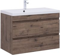 Тумба под раковину Aquanet Нота New 90 дуб веллингтон табак арт-00334193 — фото 1, Тумбы под раковину