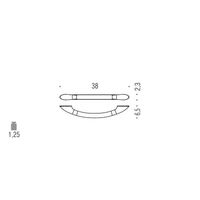 Поручень COLOMBO DESIGN COMPLEMENTI B9733 цвет хром — фото 1, Поручни для ванной