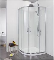 Товар: Душевой уголок Aquanet Alfa NAA2142 90x90, R550, прозрачное стекло арт-00203799 - фото 2 Душевой уголок Aquanet Alfa NAA2142 90x90, R550, прозрачное стекло арт-00203799 — фото 2, Душевые уголки четверть круга