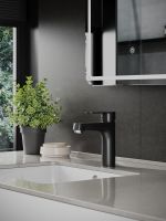 OneLife смеситель для раковины однорычажный полимерный, черный арт-P07-021b — фото 8, Смесители для раковины