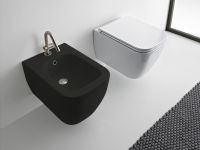 Биде Scarabeo TEOREMA 2.0 подвесное с одним отверстием цвет лава матовая арт-5127 37 — фото 2, Биде подвесные