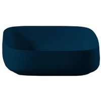 Раковина Artceram Cognac Quadro накладная без отверстий цвет Blue notte арт-COL008 36 00 — фото 1, Раковины накладные