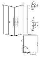 Товар: Душевое ограждение Grossman Galaxy 1/2.K33.01.11.42.00-1/2.K33.01.80.42.00 (110х80х195) раздвижная,графит сатин,стекло прозрачное,2 места арт-300.K33.01.1180.42.00 - фото 10 Душевое ограждение Grossman Galaxy 1/2.K33.01.11.42.00-1/2.K33.01.80.42.00 (110х80х195) раздвижная,графит сатин,стекло прозрачное,2 места арт-300.K33.01.1180.42.00 — фото 10, Прямоугольные душевые уголки