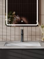 Agger Easy смеситель для раковины однорычажный, оружейная сталь матовая арт-A3102155 — фото 4, Смесители для раковины