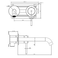 Смеситель ABBER Wasser Kreis 316 AF8112BG-M для раковины скрытого монтажа, золото брашированное — фото 3, Смесители для раковины