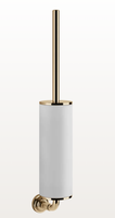 Ёршик, Gessi, VENTI20, ширина, мм-76, глубина, мм-115, высота, мм-481, настенный, материал держателя-металл, цвет колбы/держателя-белый/Warm Bronze PVD арт-65419.735 — фото 2, Ершики для унитаза