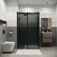 Боковая стенка Grossman Classic (100х195) черный матовый,стекло тонированное, 1 место арт-200.K33.04.100.21.10 — фото 2, Боковые стенки