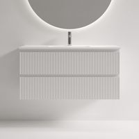 Тумба подвесная SANCOS Snob R 995х390х500, c двумя ящиками оснащенными доводчиками, Bianco, арт.SNR100/39W — фото 1, Тумбы под раковину