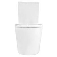 Унитаз-компакт Azario LANDER 410х665х835 напольный, безободковый, в комплекте с быстросъемным сиденьем "Микролифт" арт-AZ-1299A — фото 11, Напольные унитазы