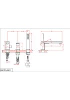 Смеситель на борт ванны D&K Bayern.Liszt , черный арт-DA1514905 — фото 2, Смесители на борт ванны