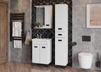 Товар: Тумба Onika Балтика-Квадро Black 60.11 белая арт-106139 - фото 3 Тумба Onika Балтика-Квадро Black 60.11 белая арт-106139 — фото 3, Тумбы под раковину