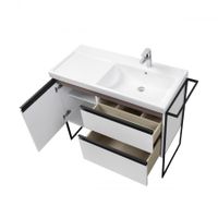 DOMI Тумба под раковину Gap Plus 100, 2 ящ., 1 дв., белый глянец, правая, ROCA арт-7857627806 — фото 7, Тумбы под раковину