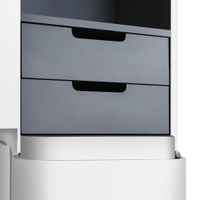 Sensation, Шкаф-колонна, подвесной, левый, 40 см, двери, белый, глянцевая, шт арт-M30CHL0406WG — фото 4, Пеналы для ванной комнаты