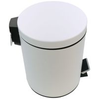 GIFORTES Ведро д/мусора 5 литров круглое, с крышкой SOFT CLOSE, белый матовый арт-32671 — фото 3, Мусорные ведра