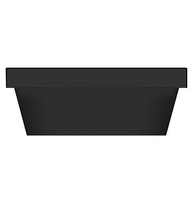 Раковина Scarabeo TEOREMA 2.0 встраиваемая снизу с переливом без отверстий цвет черный матовый с антибактериальным и грязеотталкивающим покрытием BIOKER арт-5134 49 BK — фото 2, Раковины встраиваемые снизу