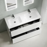 Тумба под раковину SANCOS Libra Floor напольная, 1190х450х840, c двумя ящиками оснащенными доводчиками, белый глянец , арт. LB120F-1W LB120F-2W — фото 5, Тумбы под раковину