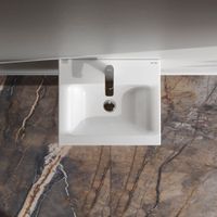 M90WCC0502WG GEM, Раковина мебельная, керамическая, 50 см, встроенная, цвет: белый, глянец — фото 1, Раковины