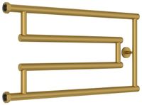 Полотенцесушитель водяной Сунержа High-Tech+ model "G" 320х650 Матовое золото арт-032-4051-3265 — фото 4, Водяные полотенцесушители