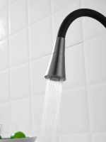 Смеситель для кухни с гибким изливом и режимом душ BELZ , оружейная сталь арт-B74810-3 — фото 9, Смесители для кухни