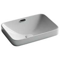 Раковина встраиваемая сверху CERAMICANOVA Element с отверстием слива - перелива прямоугольной формы 460x330x170 мм цвет белый арт. арт-CN6078 — фото 1, Раковины встраиваемые сверху