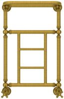 Полотенцесушитель водяной Сунержа Ренессанс 1452 660x400 Состаренная латунь арт-051-0282-6640 — фото 1, Водяные полотенцесушители