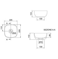 Товар: Раковина Scarabeo GLAM накладная без перелива без отверстий цвет белый арт-1809 - фото 6 Раковина Scarabeo GLAM накладная без перелива без отверстий цвет белый арт-1809 — фото 6, Раковины накладные